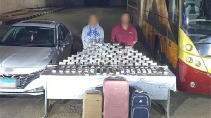 سقوط عنصرين اجراميين بحوزتهما 100 كيلو حشيش بالسويس