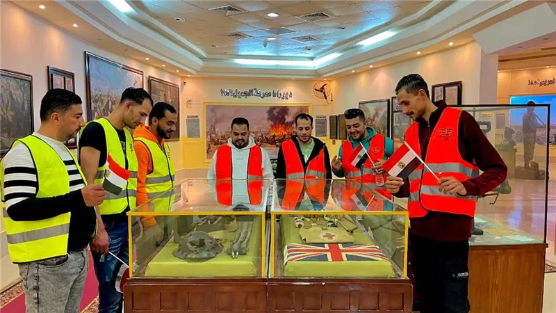مكافحة الإدمان ينظم زيارة للمتعافين إلي المتحف الحربى ببورسعيد