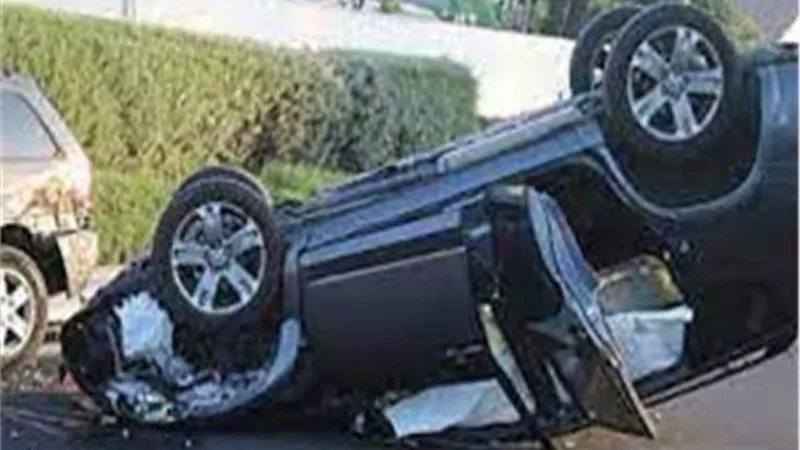 مصرع وإصابة طفلين إثر انقلاب سيارة ملاكي بالشيخ زايد
