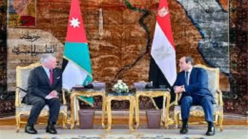 الرئيس وعاهل الأردن يؤكدان عمق العلاقات الأخوية بين البلدين