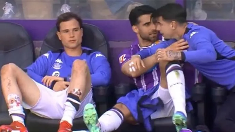 شاهد .. شجار ولكمات بين لاعبى بلد الوليد فى الدورى الاسبانى