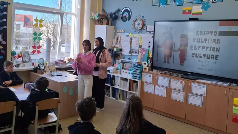 مشاركة دولية لكلية التربية للطفولة المبكرة مع جامعة ليتوانيا