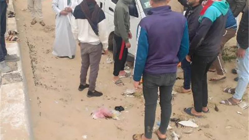 إصابة 14 فى انقلاب ميكروباص على الطريق الدولى الساحلى بكفر الشيخ