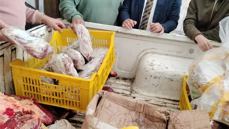 ضبط لحوم غير صالحة فى كفر الشيخ