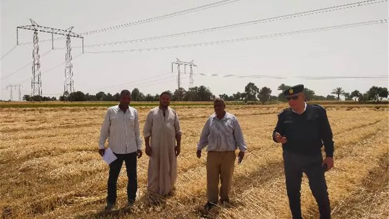 إسترداد ٢٤ ألف و٦٧٥ متر مربع أراضى زراعية بأرمنت جنوب غرب الأقصر