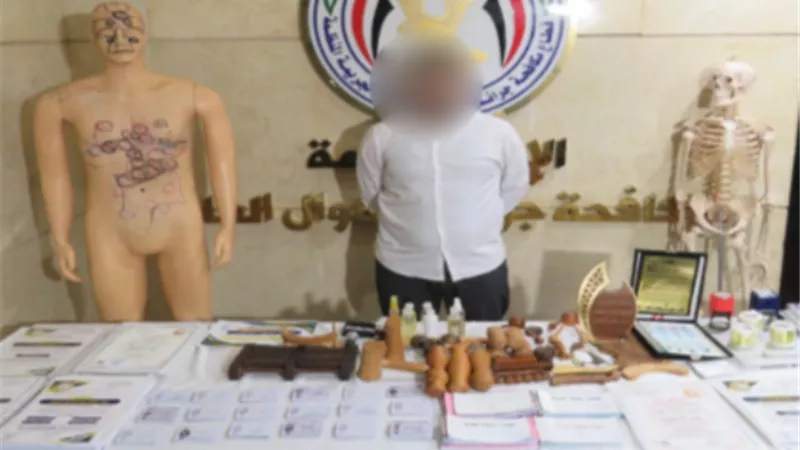 ضبط شخص انتحل صفة أخصائي علاج طبيعي بالقاهرة