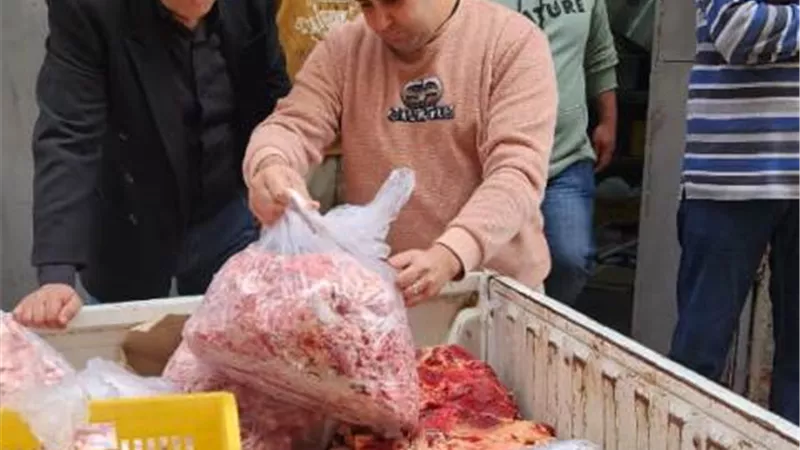 ضبط لحوم غير الصالحة للاستهلاك الآدمي بدسوق