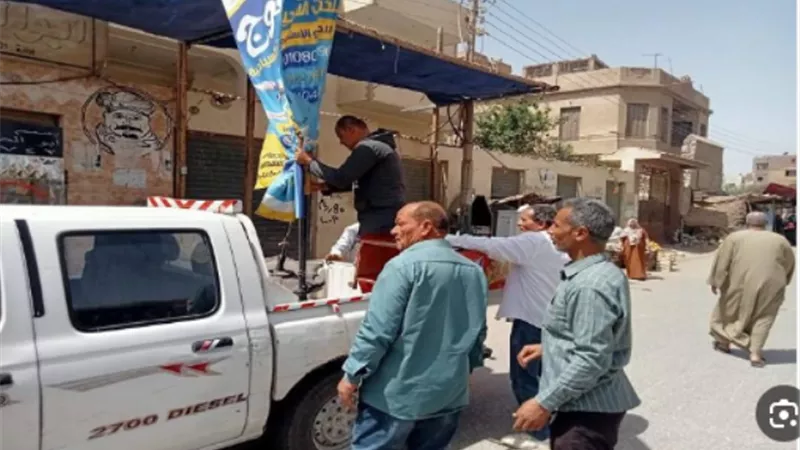تحرير 347 مخالفة وإزالة الإعلانات غير المرخصة بالمنيا