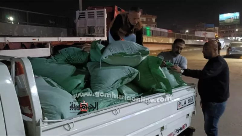 ضبط 2 طن دقيق بلدي مدعم قبل بيعه في السوق السوداء بقويسنا