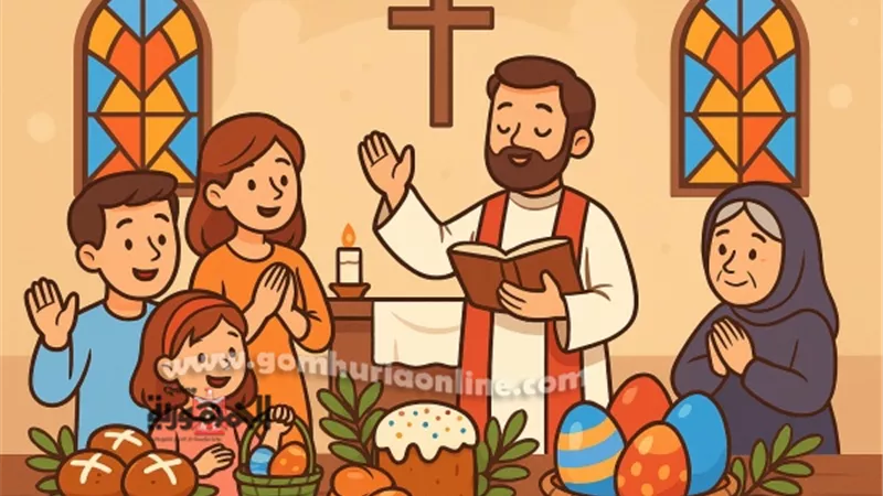 عيد القيامة المجيد ..أحد الشعانين ..سبت النور..الطقوس والاحتفالات