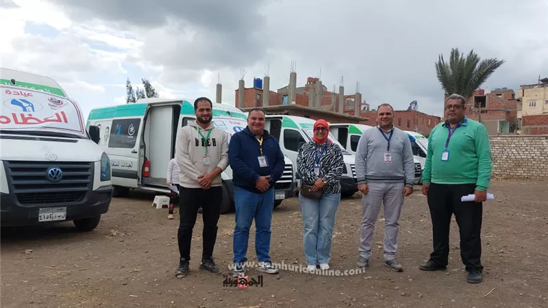 علاج ١١٨٠ مواطنا بالمجان في قافلة طبية بدمياط