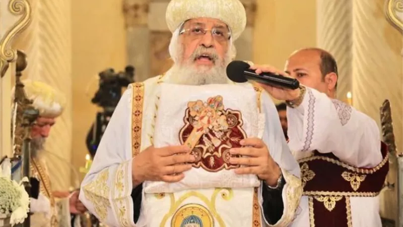 البابا تواضروس يترأس قداس أحد الشعانين بالكنيسة المرقسية الكبرى بالإسكندرية