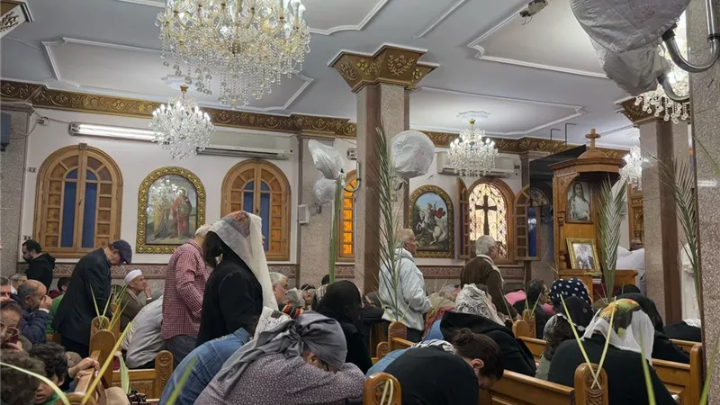 مطرانية وكنائس البحيرة واديرة وادى النطرون تحتفل باحد السعف