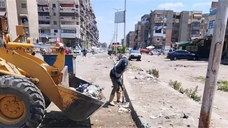 ادارة البيئة بمناخ بورسعيد تشرف على عمل 