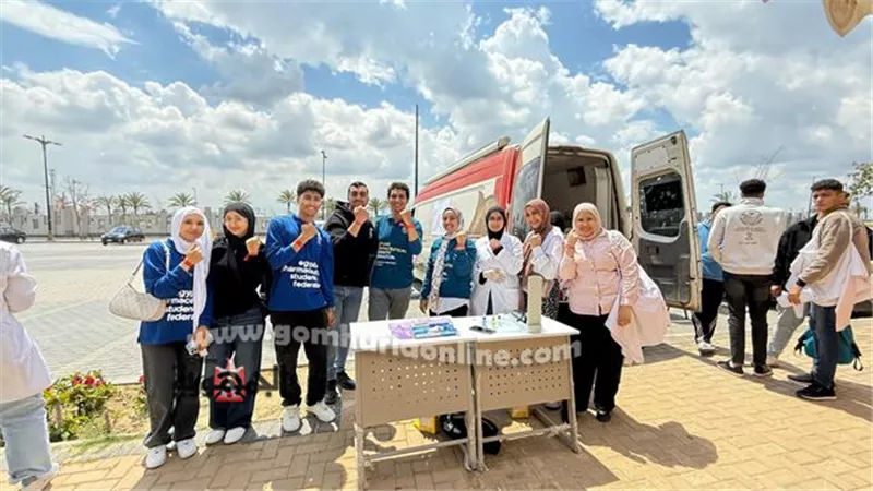 الاتحاد المصرى لطلاب الصيدلة ينظم حملة للتبرع بالدم