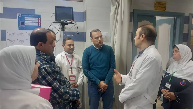 وكيل الصحة يتفقد مستشفى الصدر بدمنهور