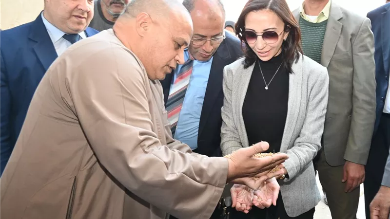 محافظ البحيرة تفتتح موسم توريد القمح وتتفقد صومعة زاوية غزال