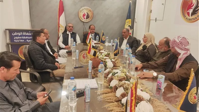 أمانة حماة الوطن بمطروح تستضيف رئيس قطاع الكهرباء لسماع مطالب الأهالي