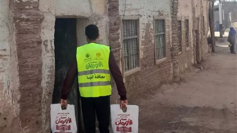 توزيع 13 ألف كيلو لحوم بقرى بمراكز محافظة المنيا