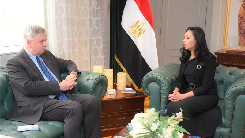 وزيرة التضامن و السفير الألماني بالقاهرة يبحثان تعزيز سبل التعاون