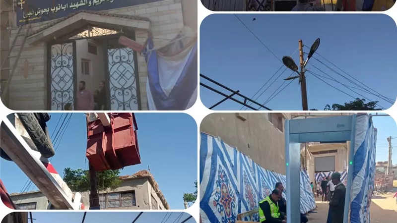 تكثيف مجهودات النظافةوالإنارةبمحيط الكنائس بمدينةههيا