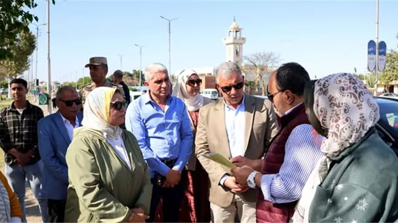 إعادة تخطيط المسطحات الخضراء بالإسماعيلية..صور