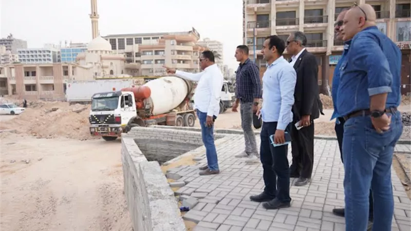 محافظ مطروح يتفقد أعمال تطوير كورنيش مدينة مرسي مطروح