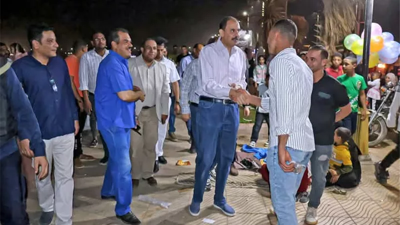محافظ سوهاج يتفقد الحدائق والمتنزهات