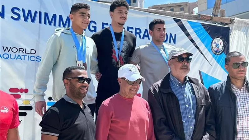أبطال سباحة نادي المنيا يتألقون في بطولة كأس مصر