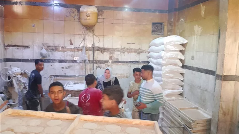 ضبط لحوم وسلع مجهولة المصدر بالمنيرة الغربية