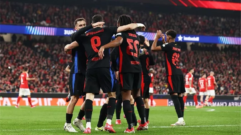 برشلونة يفتتح التسجيل أمام ريال مايوركا عن طريق أولمو