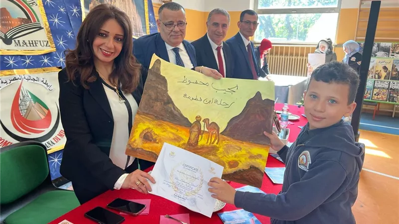 أول تعاون بين الأكاديمية المصرية للفنون بروما ومدرسه نجيب محفوظ