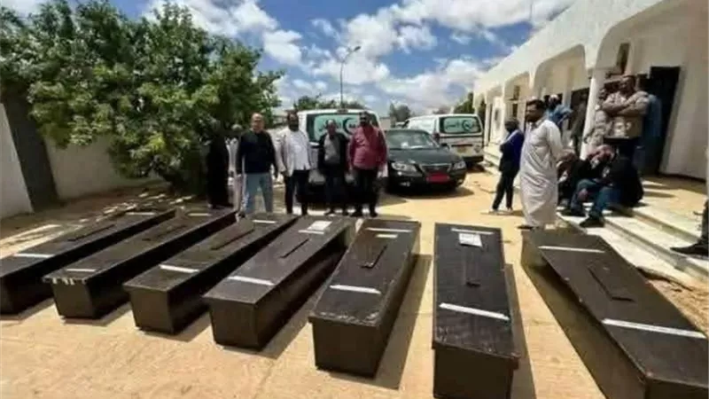 وصول جثامين 7 مصريين لقوا مصرع في ليبيا خلال رحلة عودتهم لمصر