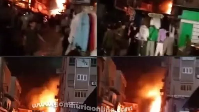 السيطرة علي حريق بأحد المحال بشارع البوسطة بالزقازيق دون وفيات
