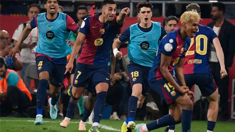 برشلونة يفوز علي ريال مدريد 3-2 ويتوج بلقب كأس ملك إسبانيا