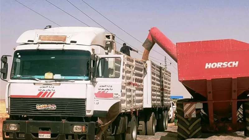 محافظ أسوان يتابع توريد كميات القمح لموسم الحصاد الحالى