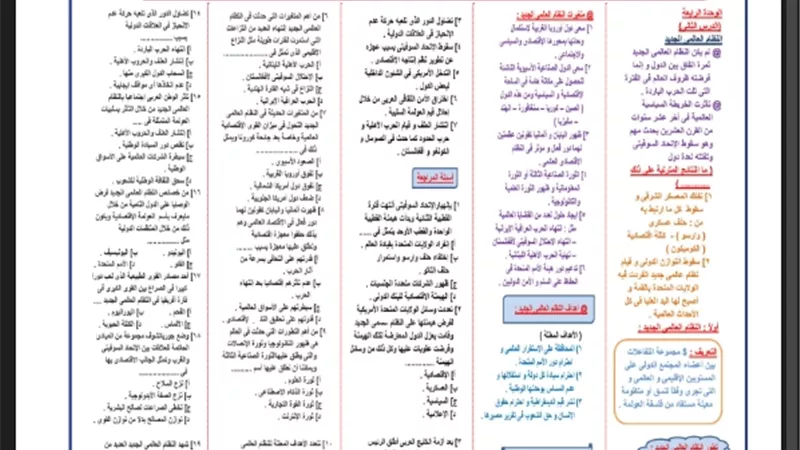 مراجعة لأهم دروس الجغرافيا للثانوية العامة