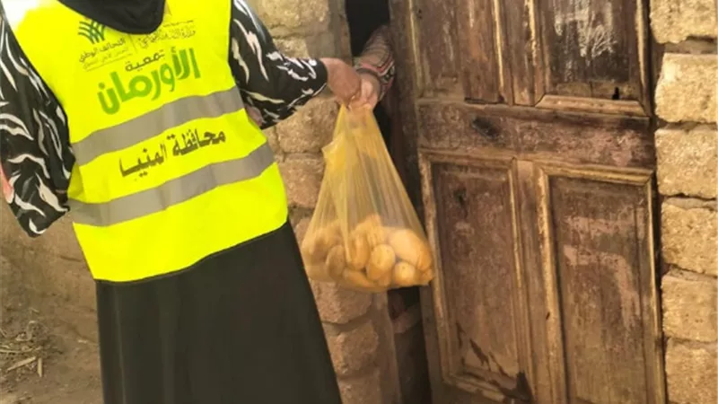 توزيع بطاطس على 4 ألاف أسرة أولى بالرعاية بمحافظة المنيا