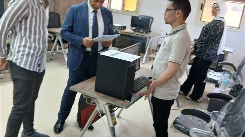 نائب محافظ المنيا يتفقد مجمع الذكاء المكاني المتقدم..صور
