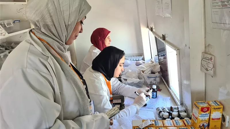الكشف على ٩١٩ بقافلة الابراهيمية ايتاي البارود