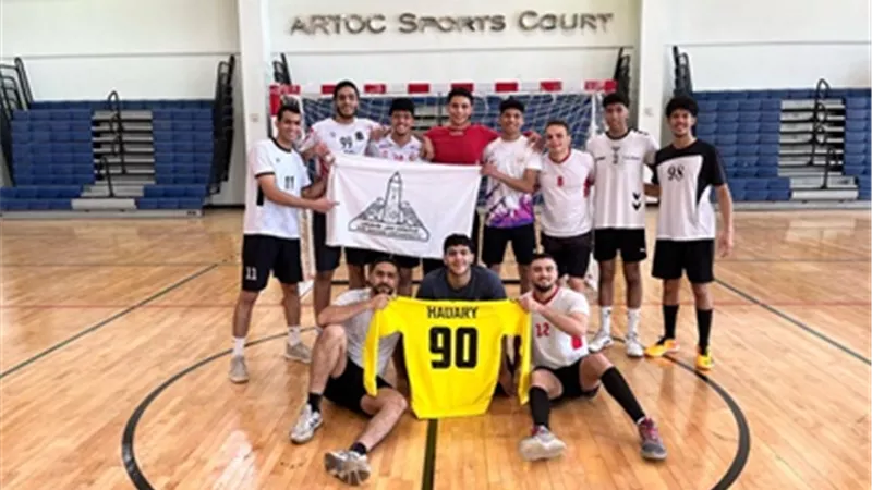 منتخب جامعة عين شمس لكرة اليد يحقق المركز الأول ببطولة
