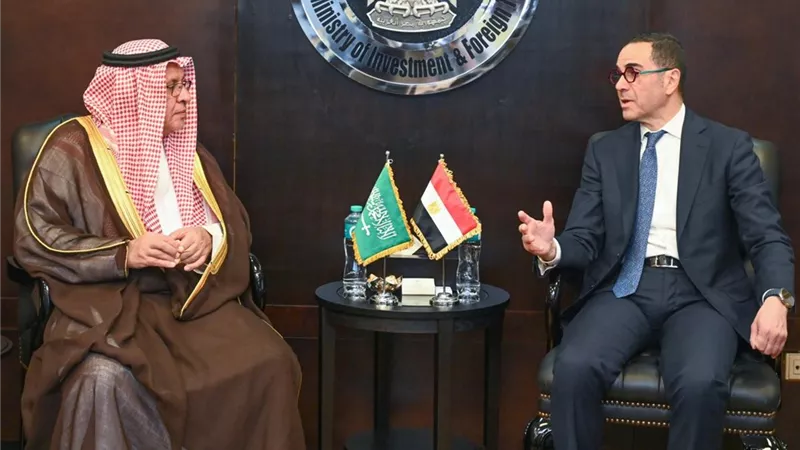 وزير الاستثمار يلتقي الأمين العام للمجلس التنسيقي المصري السعودي