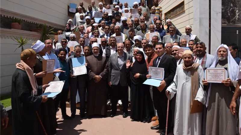 الاحتفال بالمتبرعين في إنشاء وتطوير المساجد ببنى سويف