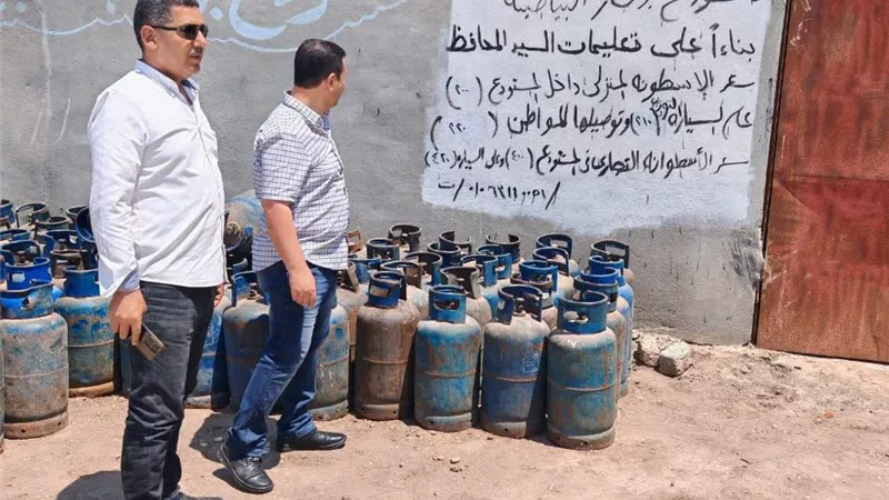 الإسماعيلية تنجح في توفير أسطوانات الغاز للمواطنين