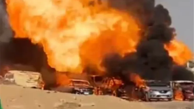 الصحة: وفاة 3 أشخاص وإصابة 13 في حادث حريق خط غاز بمدينة 6 أكتوبر