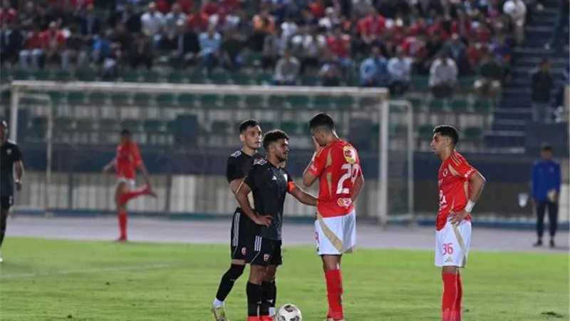 بتروجيت يتعادل مع الأهلي بثنائية في الشوط الأول