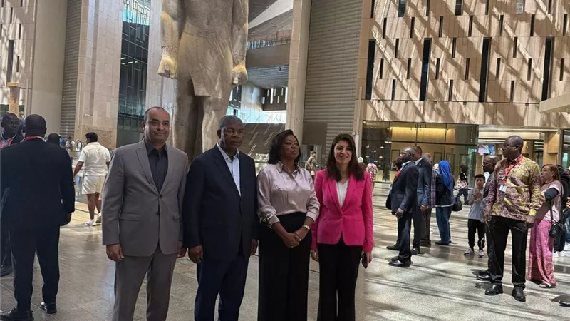 المتحف المصري الكبير يستقبل رئيس أنجولا
