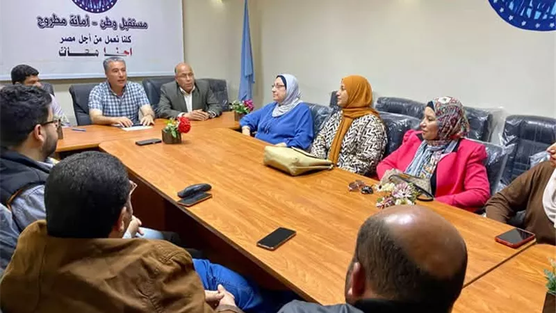 صحة مستقل وطن مطروح تبحث إطلاق عدد من المبادرات والقوافل الطبية