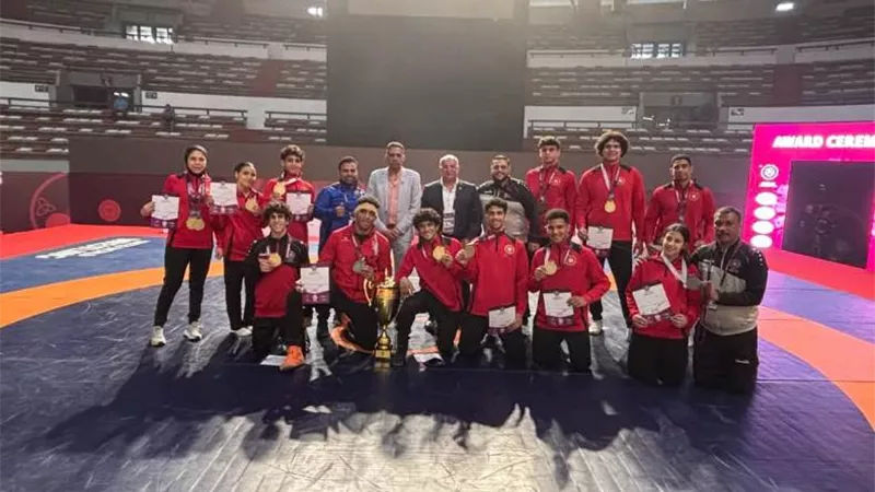 منتخب المصارعة الرومانية يحصد بطولة أفريقيا تحت 20 عاما