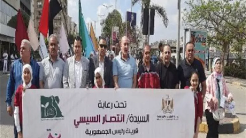 مدير الرياضة بالقليوبية يشهد انطلاق مسيرة 